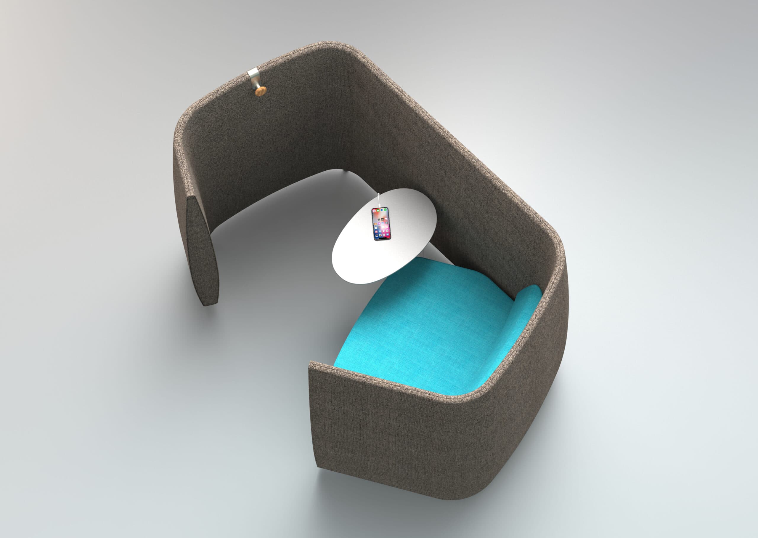 airwave modular seating with side table