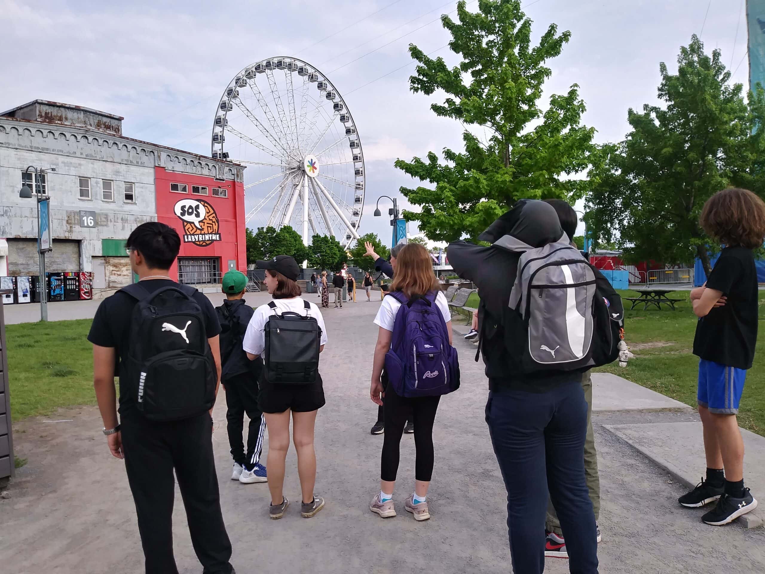 A group of students at a fair | Bishop Hamilton Montessori School in Ottawa