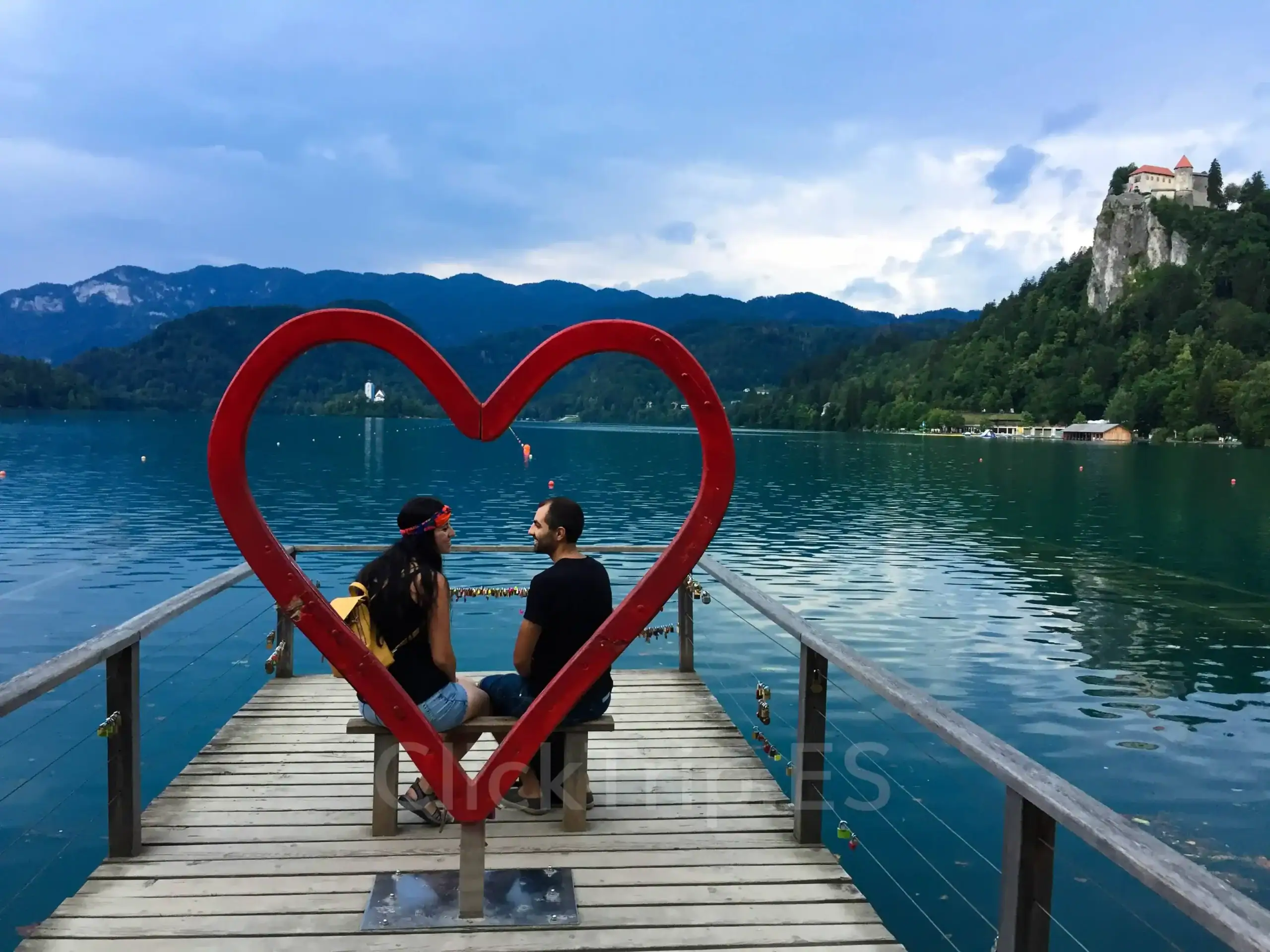 Mirador del corazón del lago Bled