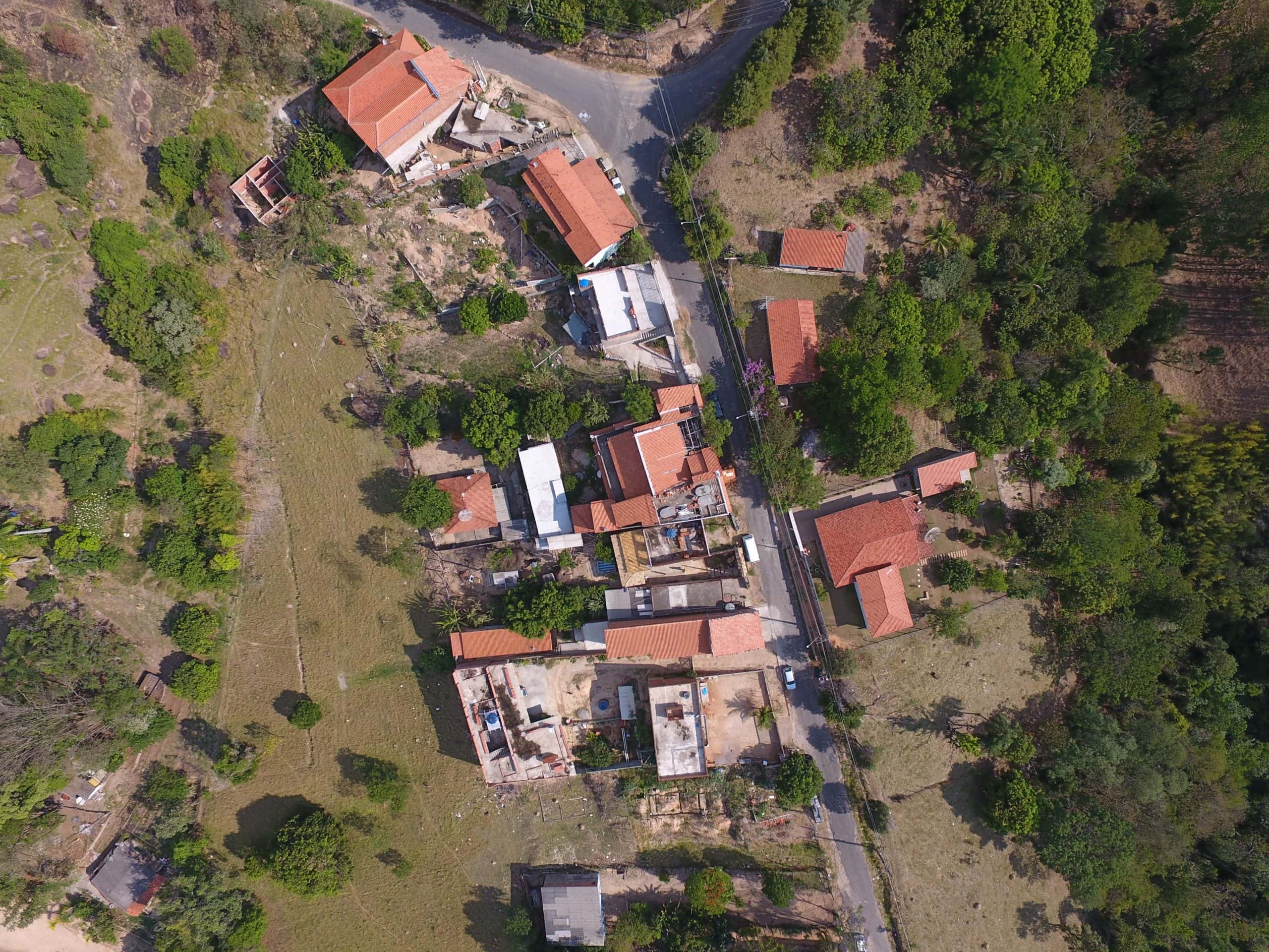 Topográfia com drone para mapeamento de area urbana