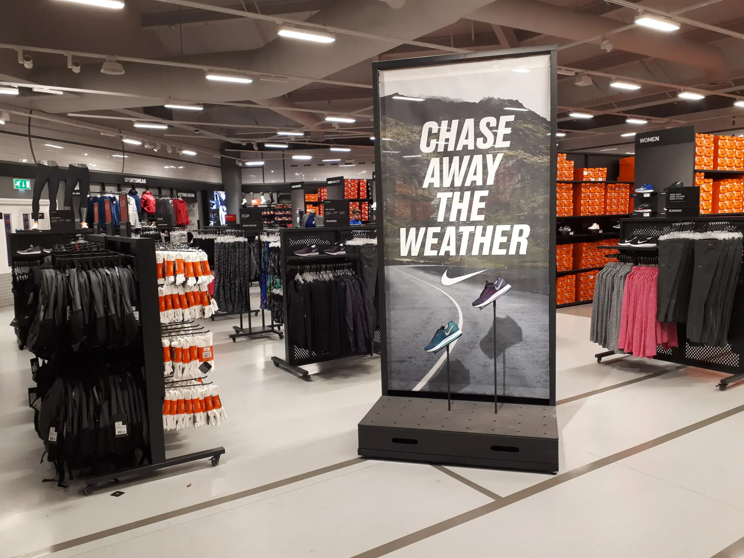 Nike FS Braintree UK -sport lines e Pavimento in ultratop levigato