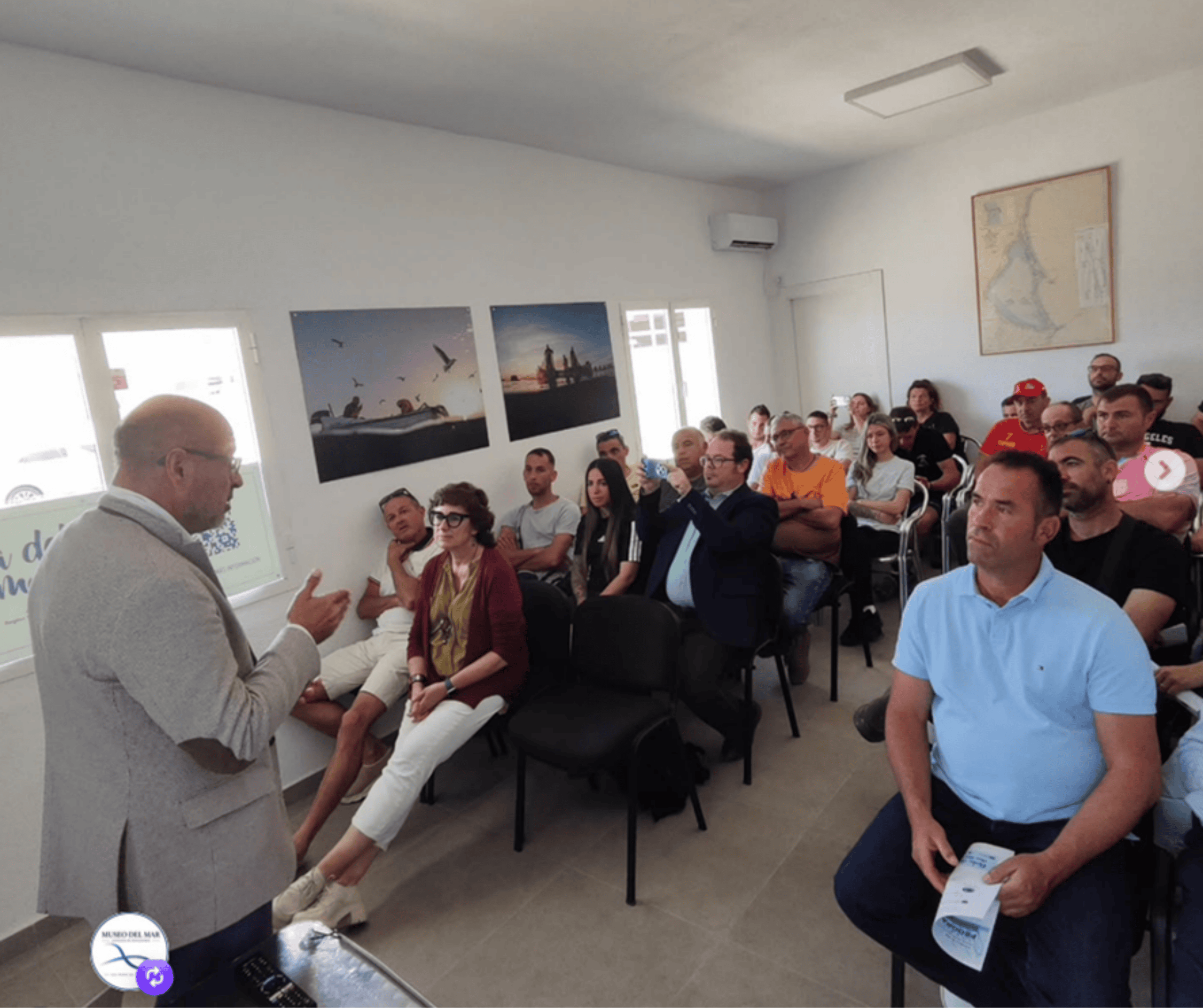 El Aula del Mar Menor organiza una Jornada de divulgación con los afiliados y afiliadas de la Cofradía de Pescadores de San Pedro del Pinatar