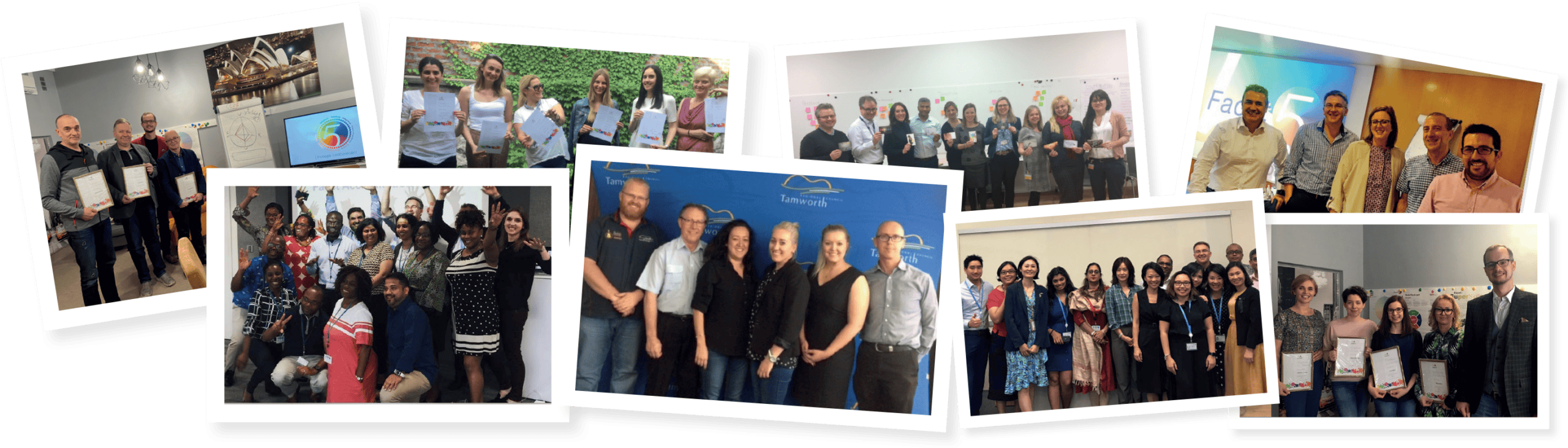 Newly accredited Facet5 personal profiling practitioners from across the globe