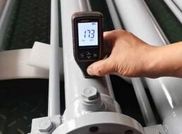 High precision hollow chrome bar thickness inspection for humid anti-rust hydraulic components
