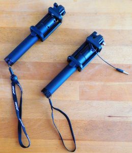 Selfiesticks mit und ohne Kabel