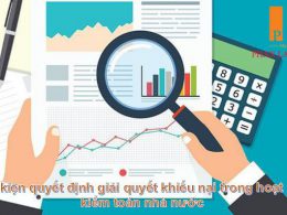 Khởi kiện quyết định giải quyết khiếu nại trong hoạt động kiểm toán nhà nước