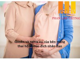 Quyền và nghĩa vụ của bên mang thai hộ vì mục đích nhân đạo