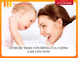 Có được phép nhận con riêng của chồng làm con nuôi không?