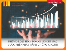 Những loại hình doanh nghiệp nào được phép phát hành chứng khoán?