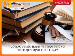 Có bao nhiêu hành vi tham nhũng theo quy định pháp luật?