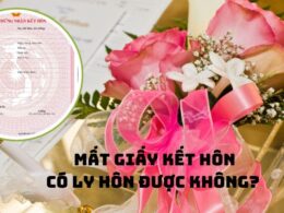 Mất giấy kết hôn có ly hôn được không