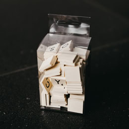 A box with a hanger hole