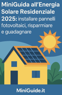 MiniGuida Energia Solare Residenziale 2025: installare fotovoltaico e risparmiare
