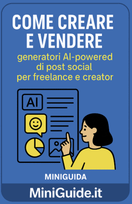 MiniGuida 2025: creare e vendere generatori AI di post social per freelance e creator