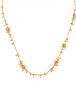 Gold and pearl necklace