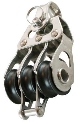 POULIE TRIPLE RINGOT FIXE SUR - ROULEMENTS AIGUILLES 20mm