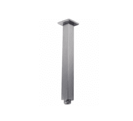 Square Brushed Nickel Ceiling Shower Arm 400mm