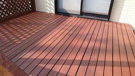 ウッドデッキ　塗装後