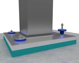RUBBER WASHER metal column Regufoam 600x480 1