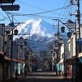 Blick auf Japan heiliger Berg Fuji