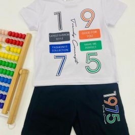 Conjunto niño algodón 1975 Blanco