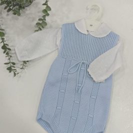 Conjunto Bebe lana con Camiseta Plumeti 