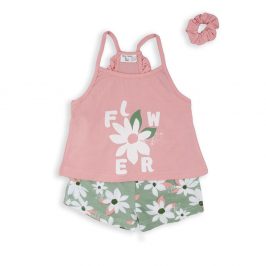 Conjunto 2 piezas   coletero Flowers BABYBOL