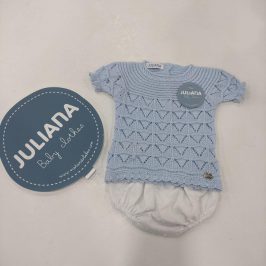 Conjunto Braga  Plumeti Uves Celeste- JULIANA