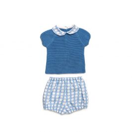 Conjunto Pantalón Tela Azul Niza- JULIANA