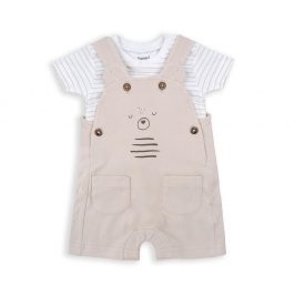 Peto algodón Oso   camiseta Rayas BABYBOL
