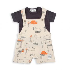 Peto algodón   camiseta Rinoceronte BABYBOL