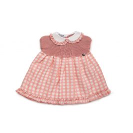 Vestido Cuerpo Punto Cuadritos- JULIANA