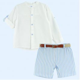 Cjto infantil niño Camisa pantalon rayas BabyFerr