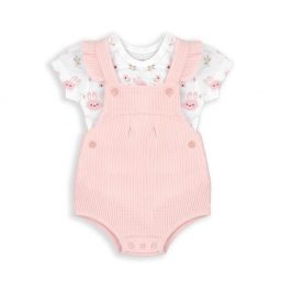pelele   camiseta algodon conejitos rosa BABYBOL