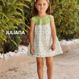 vestido cuerpo punto lima caballitos- JULIANA