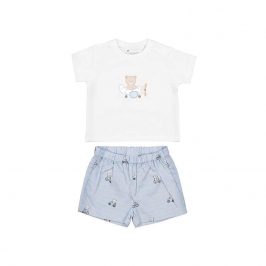 Conjunto pantalón corto y camiseta osito MAYORAL