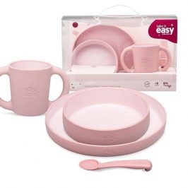 Vajilla Infantil  rosa 4 pzas intertbaby