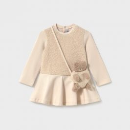 Vestido combinado con bolso osito MAYORAL