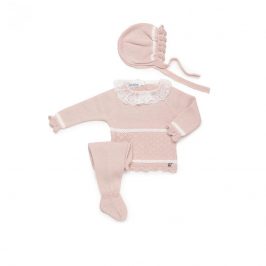 C pzs rosa Volan Puntilla y Gorro Ladera -JULIANA