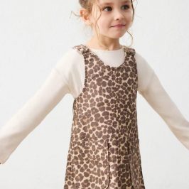 Camiseta con peto Animal Print MAYORAL