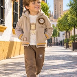 Chándal 3pzas Cute Lion Marron