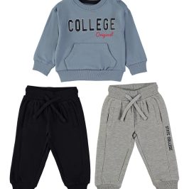 Chándal algodón 2 pantalones College BABYBOL