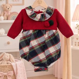 Pelele cuadros Jersey Rojo 