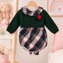 Pelele cuadros Jersey Verde