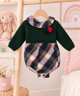 Pelele cuadros Jersey Verde