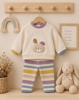 Conjunto sudadera conejito y legging MAYORAL