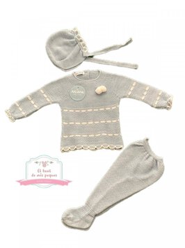 Conjunto Jersey, Polaina y Gorro Punto JULIANA
