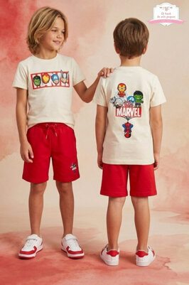 Conjunto 2pzs algodón Marvel