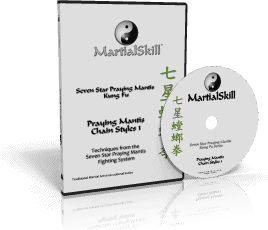 Praying Mantis Chain Styles Vol. 1 demonstrating traditional martial arts weapon techniques.