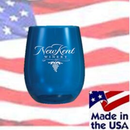 Bulk Custom Printed 12oz Stemless Plastic Wine Glass